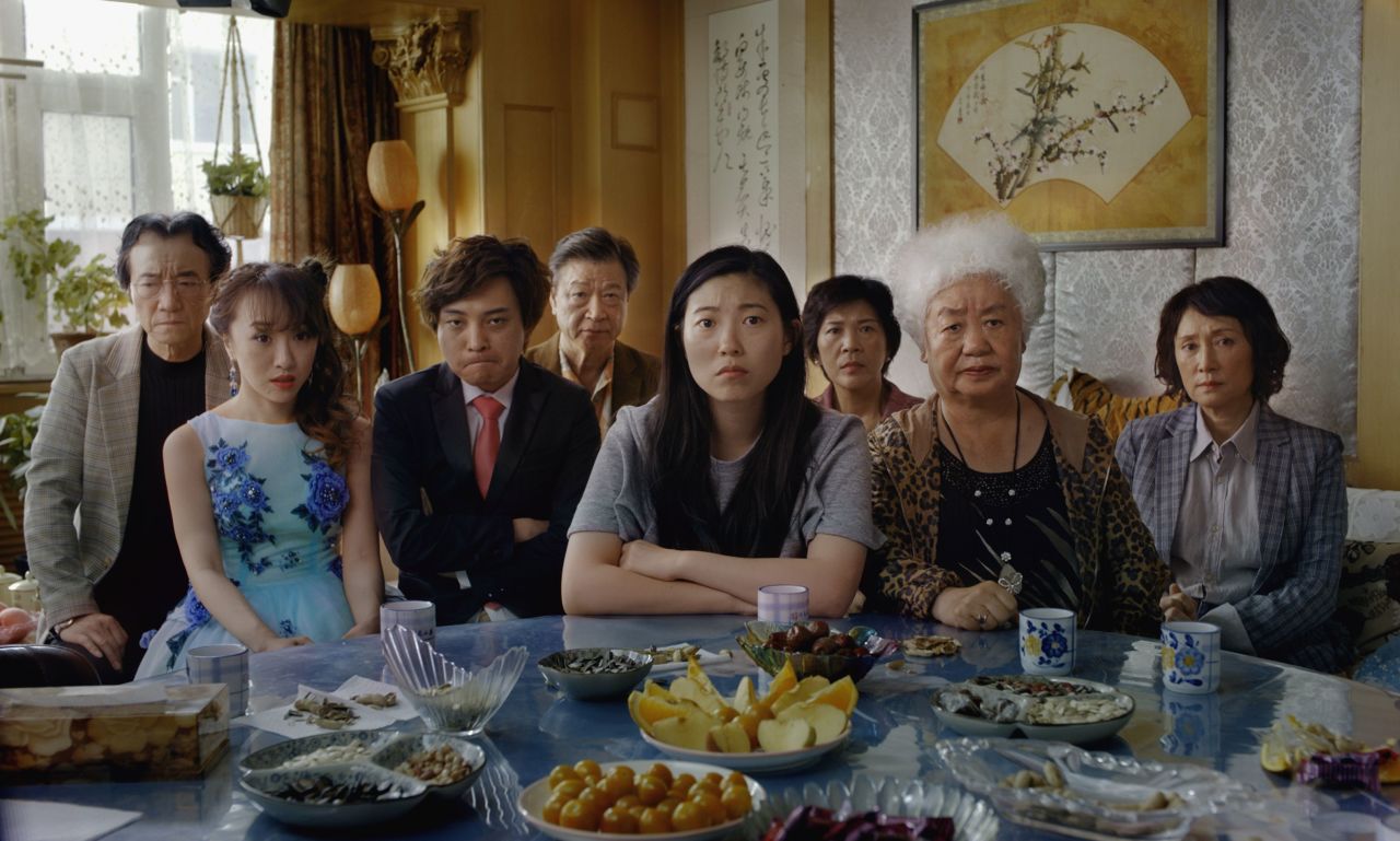 Awkwafina (center) in "The Farewell" (2019).