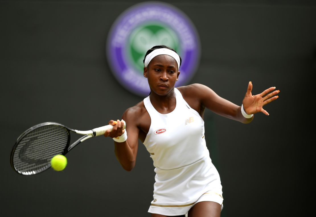 Cori Gauff lost to former world No.1 Simona Halep at Wimbledon.