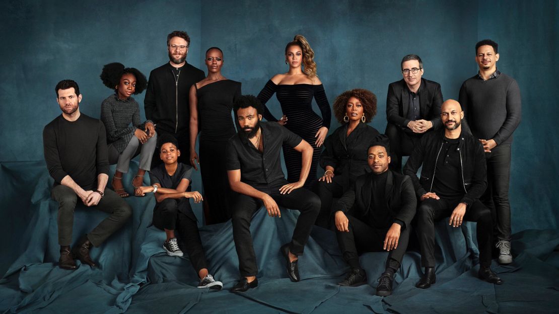 A photo of the cast members who lend their voices to characers in 'The Lion King.'