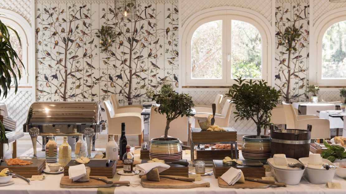 Tuscan charm is present from the menu to the decor.