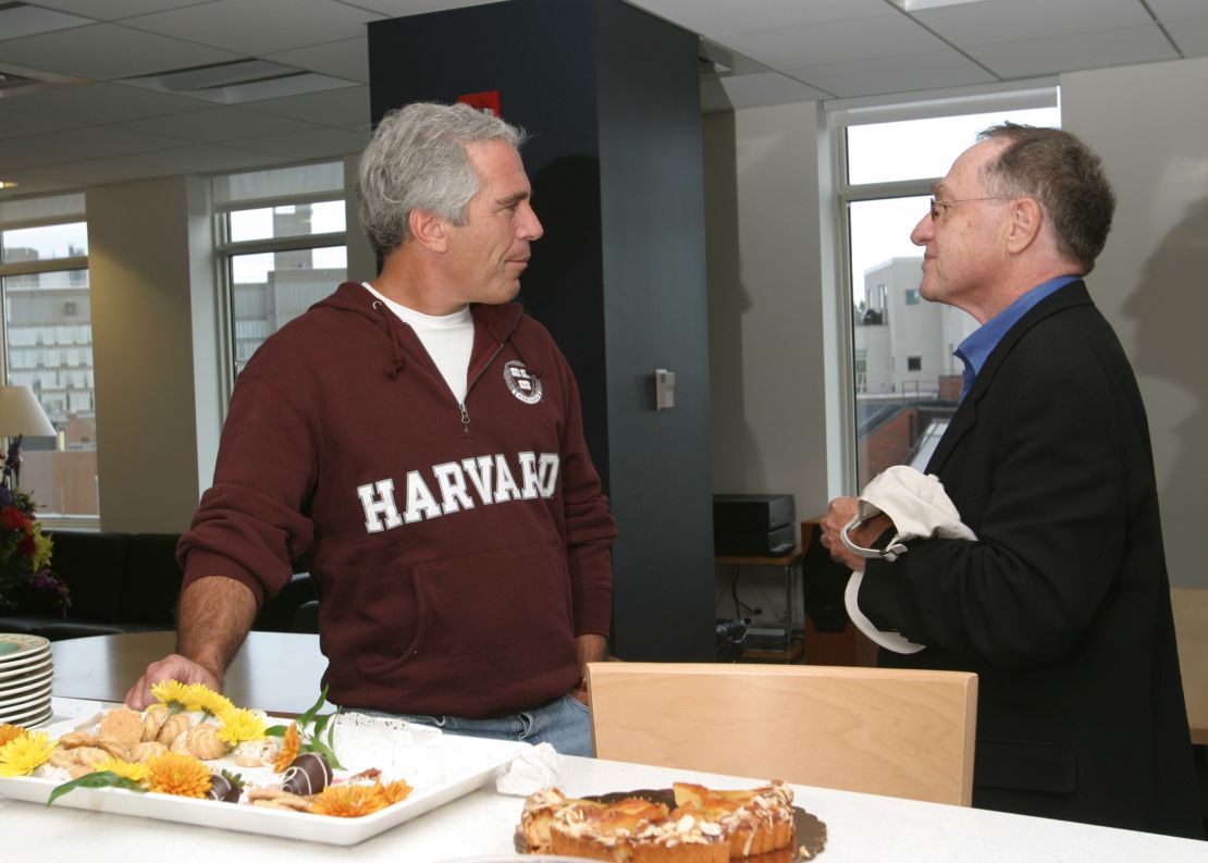 Jeff Epstein with Alan Dershowitz in this September 2004 file photo. 