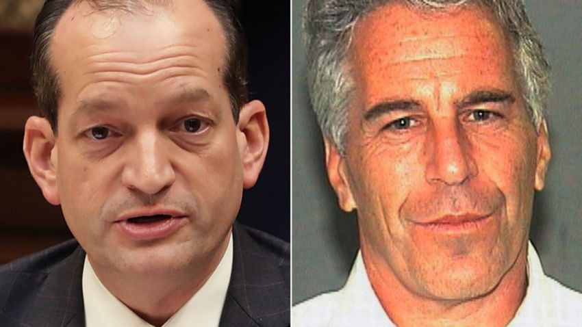 Alex Acosta Jeffrey Epstein split