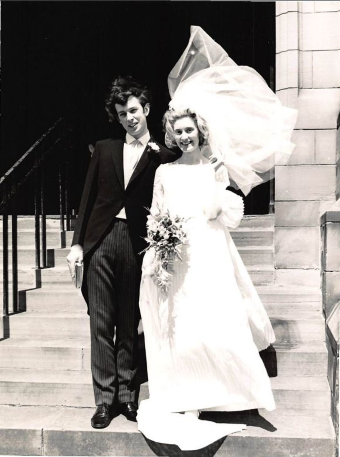 Norman and Leila Riddell on their wedding day.