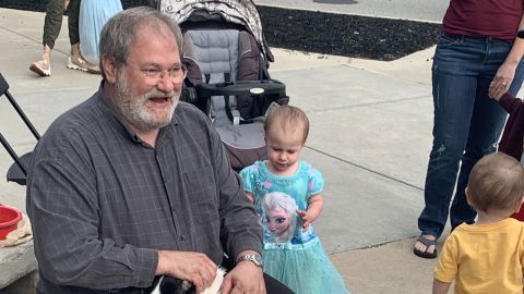 The grandfather of a toddler who fell to her death on a cruise ship in July has been charged with negligent homicide in her death, Puerto Rican authorities said.