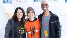 LOS ANGELES, CALIFORNIA - NOVEMBER 18: Libby Boyce, Actor Cameron Boyce, and Victor Boyce attend the United Way Celebrates 11th Annual HomeWalk To End Homelessness IN L.A. County at Los Angeles Grand Park on November 18, 2017 in Los Angeles, California.  (Photo by Greg Doherty/Getty Images)