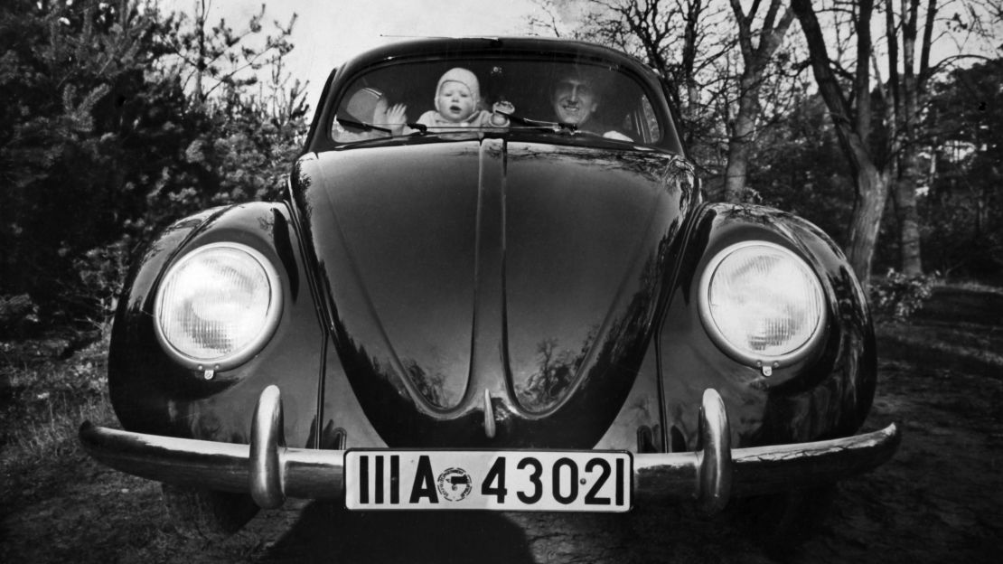 Very few Volkswagens were actually produced for German citizens during World War II. Instead, the factory that had been built to make Volkswagens was used to produce military vehicles. After the war, though, the factory was restarted by the British military and production of Volkswagen cars began. By 1949, it was even exporting them.