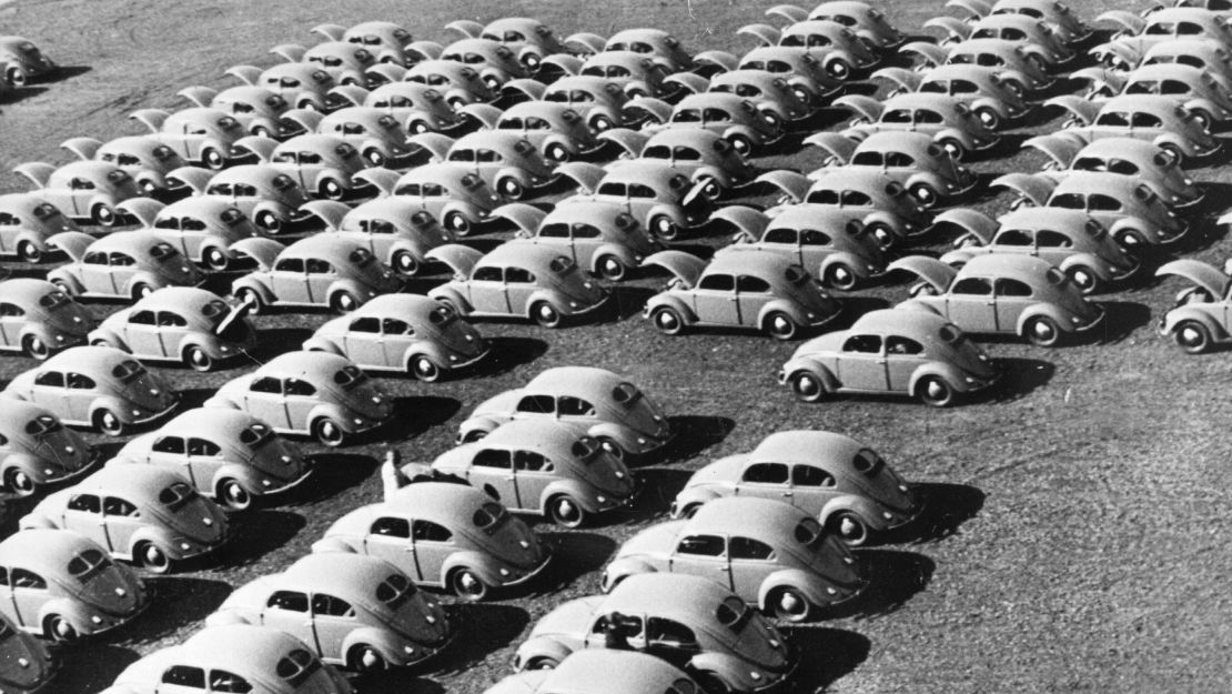 By 1955, more than one million Volkswagen cars had been produced. ("Beetle" didn't become the car's official name until the late 1960s.) It would go on to become, at least for a time, the best-selling car in the world.