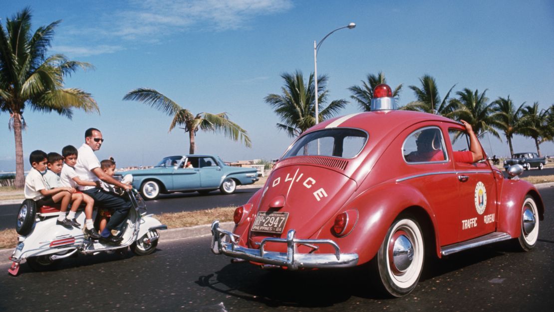 By the 1960s, Beetles could be found across the globe and they were being used for a variety of purposes. Many cities even used them as police cars.