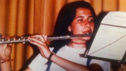 Emanuela Orlandi playing the flute.