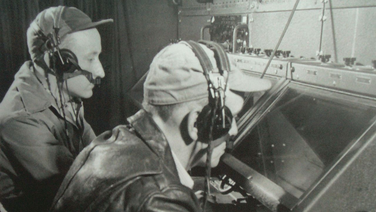 <strong>Air traffic control:</strong> The airport took on a new lease of life. Pictured here: aircraft controllers at work circa 1948.