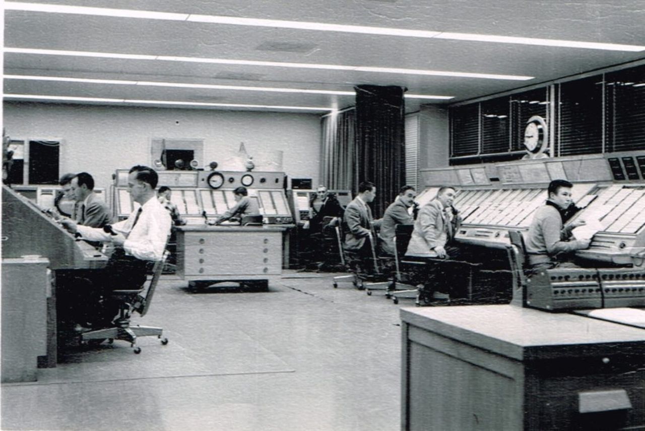 <strong>Control center: </strong>In the late 1950s, the airport opened up a new terminal -- including a new control center, pictured here. 