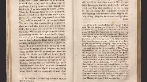 Pages from "An enquiry into the truth of the tradition concerning the Discovery of America, By Prince Madog ab Owen Gwynedd, about the year, 1170," by historian John Williams, published in 1791.