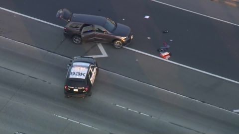 The shooting took place on the 91 Freeway in Anaheim, southeast of Los Angeles.