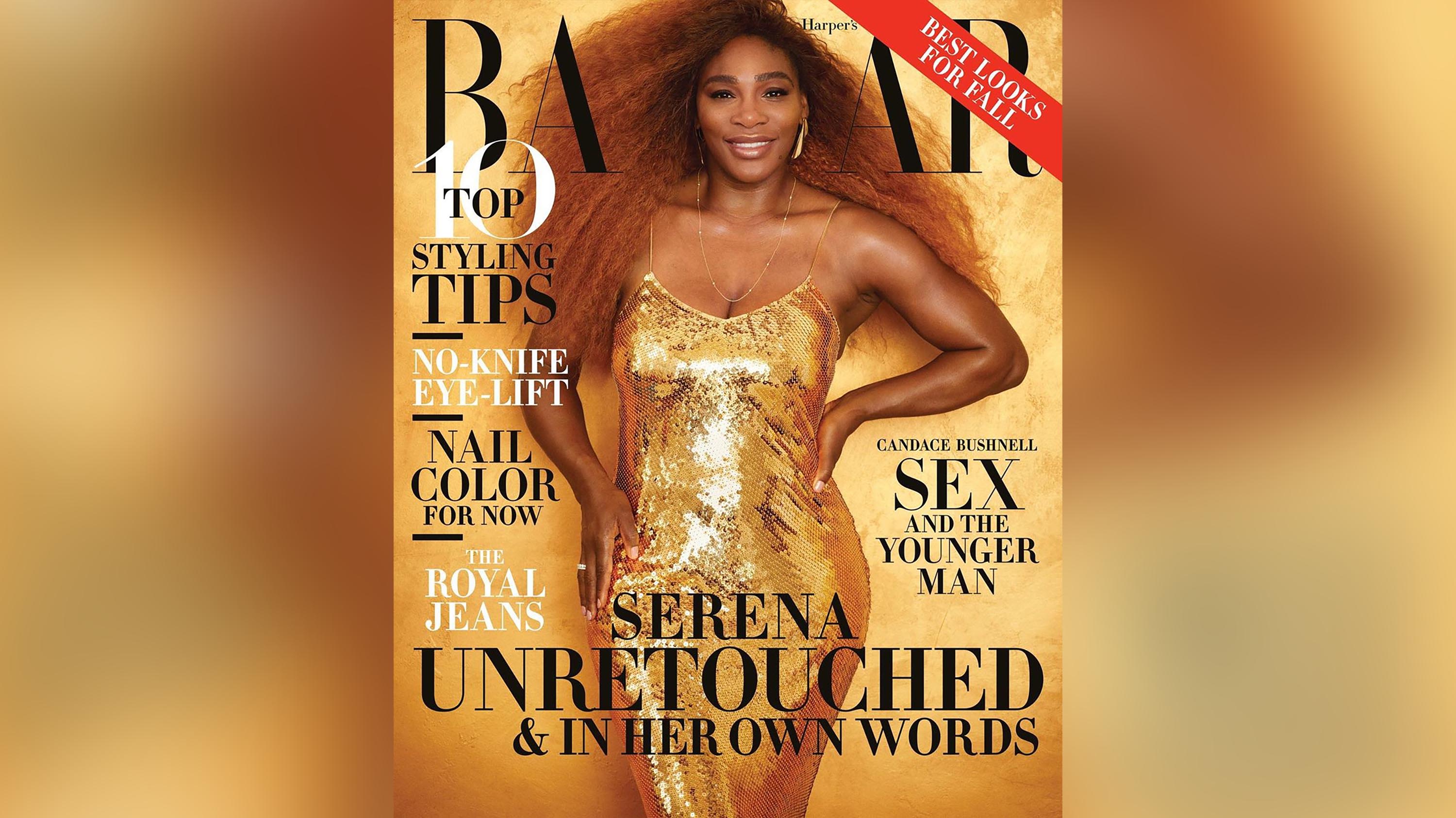 Serena Williams' unretouched cover photos for Harper's Bazaar are