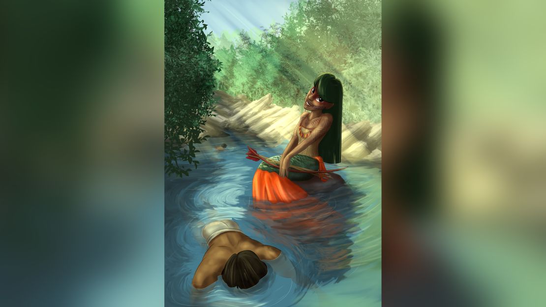 The cover art for Jason Porath's book "Rejected Princesses" features the mermaid Iara.