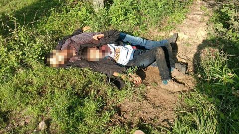Cristian and his father Rudy, as they were found by authorities