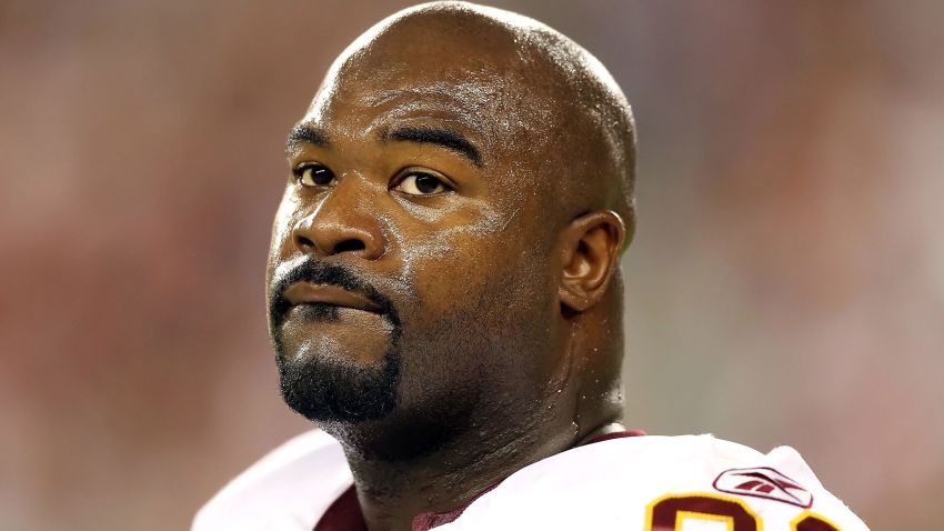 GLENDALE, AZ - SEPTEMBER 02:  Defensive tackle Albert Haynesworth #92 of the Washington Redskins stands on the sidelines during preseason NFL game against the Arizona Cardinals at the University of Phoenix Stadium on September 2, 2010 in Glendale, Arizona.  The Cardinals defeated the Redskins 20-10. (Photo by Christian Petersen/Getty Images)