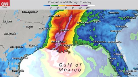 Rain forecast through July 16