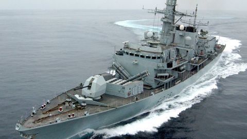 Royal Navy frigate HMS Montrose escorted the tanker through the Straits of Hormuz. (File photo)