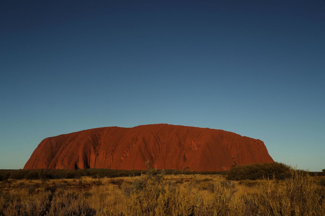 A general view of Uluru, in Australia's Northern Territory. The ancient monument gave its name to a key indigenous rights statement. 