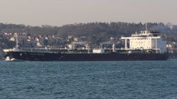Oil tanker British Heritage sails in the Bosphorus, on its way to the Black Sea, in Istanbul, Turkey, March 1, 2019. Picture taken March 1, 2019. REUTERS/Cengiz Tokgoz NO RESALES. NO ARCHIVES