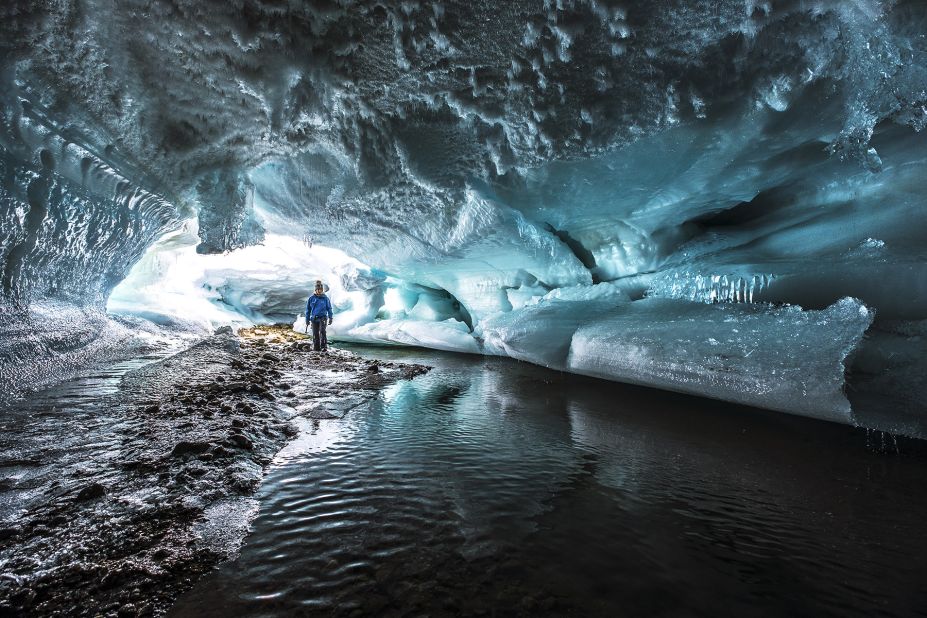 <strong>Ice formations: </strong>The massive ice shelves and glaciers of Antarctica are rife with spectacular caves and tunnels carved into ice formed thousands of years ago. 