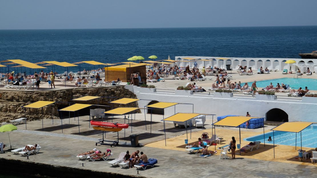 Lebanon's iconic Sporting Club Beach has been around since the 1960s.