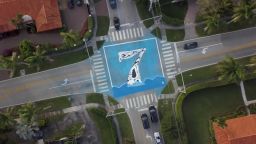 In Pinecrest, artist Xavier Cortada installed murals showing how many feet above sea level intersections are. 