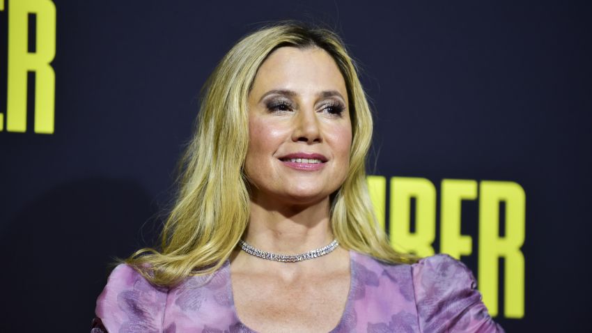Mira Sorvino attends the premiere of 20th Century Fox's "Stuber" at Regal Cinemas L.A. Live on July 10, 2019 in Los Angeles, California. (Photo by Rodin Eckenroth/Getty Images)