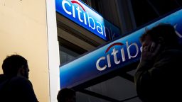 Pedestrians pass in front of a Citigroup Inc. bank branch in San Francisco, California, U.S., on Friday, Jan. 13, 2017. Citibank Inc. is scheduled to release earnings figures on January 18. Photographer: David Paul Morris/Bloomberg via Getty Images