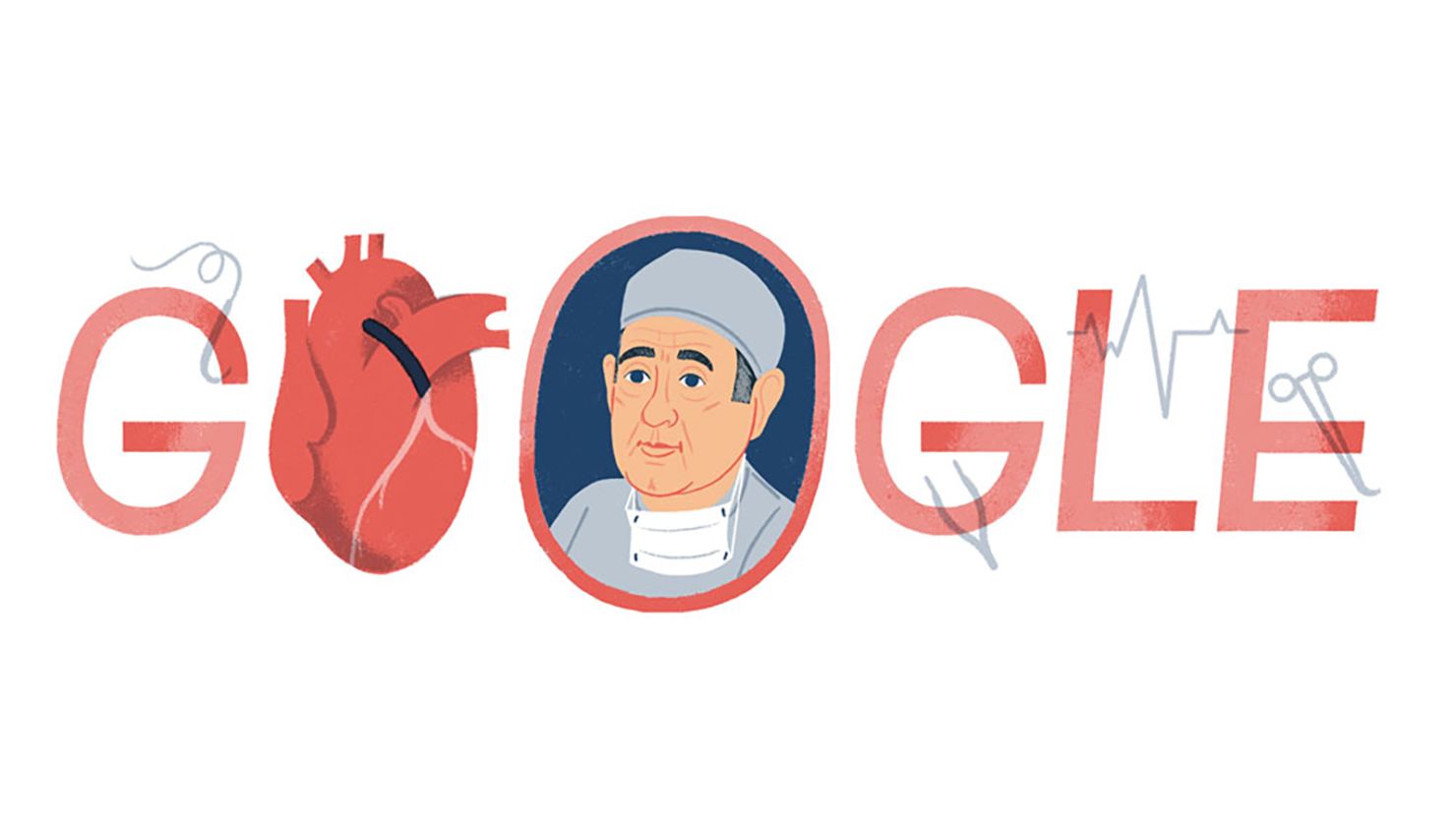 On what would've been his 96th birthday, Dr. Rene Favaloro got the Google Doodle treatment for his contribution to medicine and social justice. 