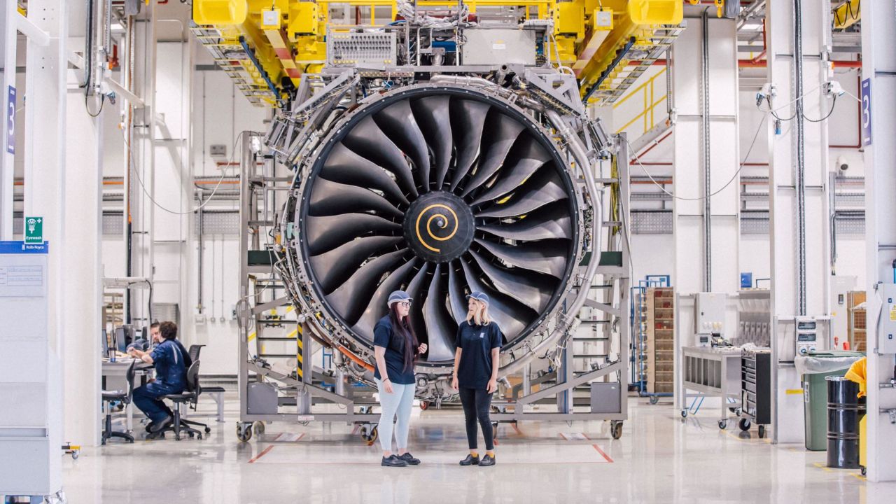 The Trent XWB engine is made in Derby in the East Midlands area of England.