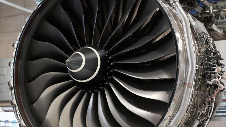 <strong>Fuel it up:</strong> The Rolls-Royce Trent XWB is a turbofan jet engine that powers up the Airbus A350 XWB. It's used on aircraft owned by Qatar Airways, Singapore Airlines and Lufthansa, among others.