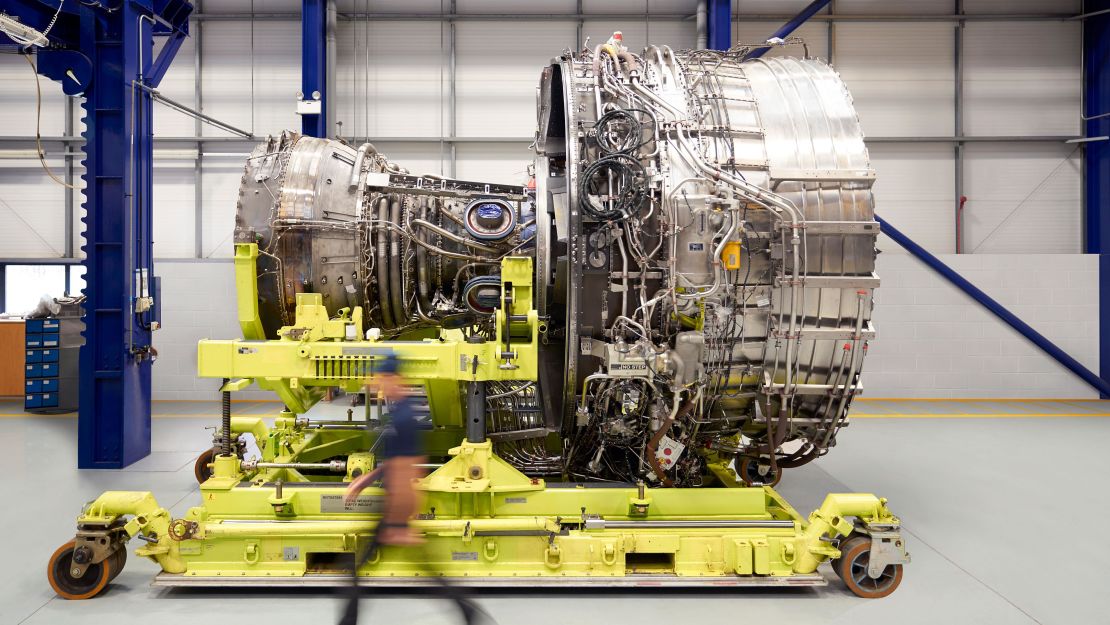 Each engine will go through roughly 3000 flight cycles before it has to be serviced.