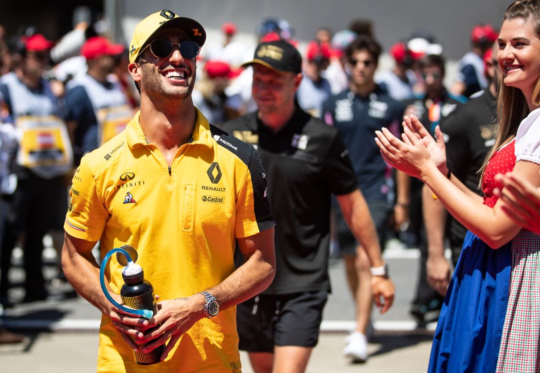 Ricciardo before the F1 Grand Prix of Austria at the Red Bull Ring.