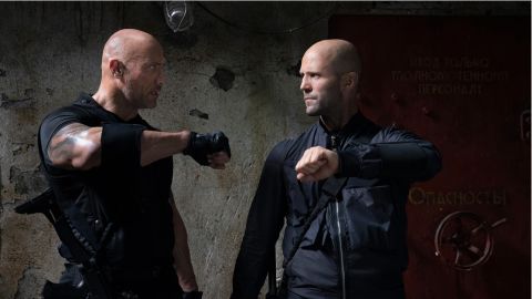 Dwayne Johnson and Jason Statham in 'Hobbs & Shaw'