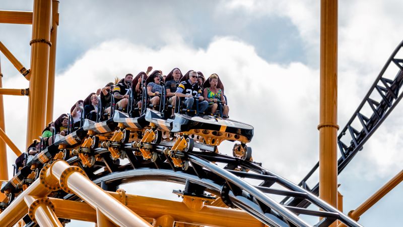 Take a ride on Kennywood s Steel Curtain roller coaster CNN