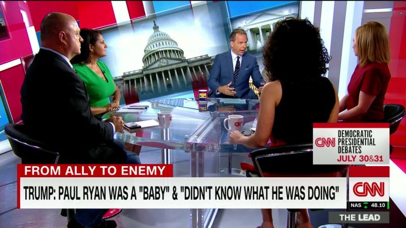 Trump hammers one time ally Paul Ryan as a ‘baby’ & ‘terrible’