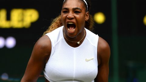 There were few moments for Serena Williams to celebrate during a comprehensive defeat.