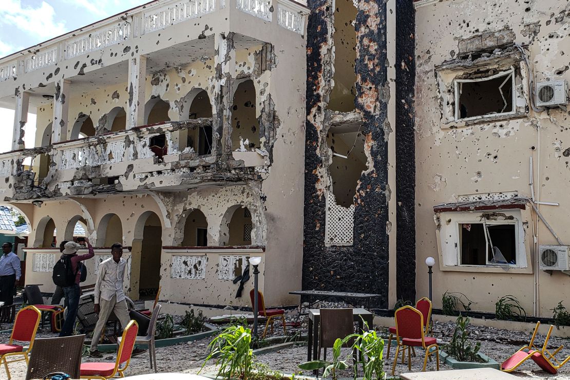 Attackers detonated a car bomb at the hotel gates, before four gunmen entered and began shooting.