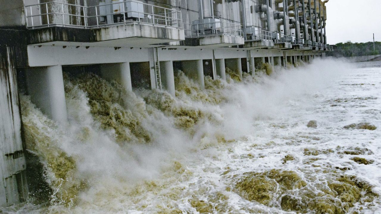 The Gulf Intracoastal Waterway West Closure Complex, in the New Orleans area, is the largest pumping station in the world. It was activated to deal with inundation from Barry.