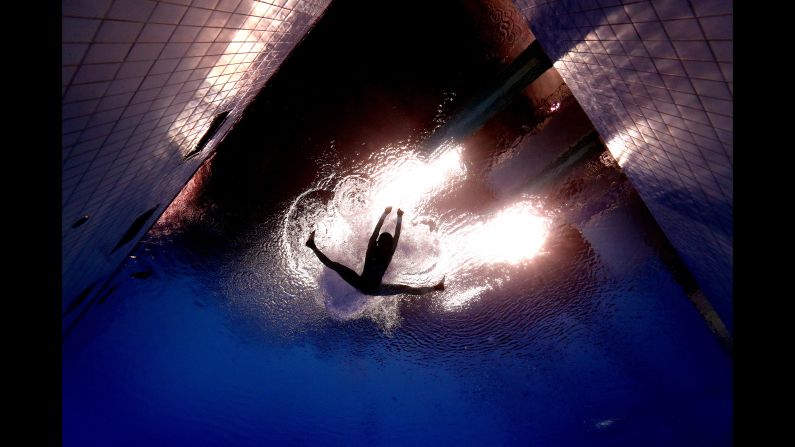 Yani Chang of China competes in the Women's 1m springboard preliminary round of the 2019 FINA World Championships in Gwangju, South Korea, on Friday, July 12.