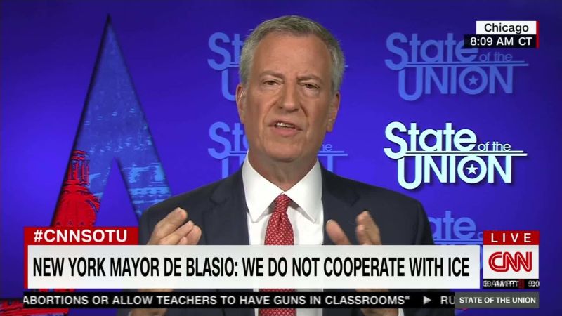 De Blasio slams Trump immigration raids in NY | CNN Politics