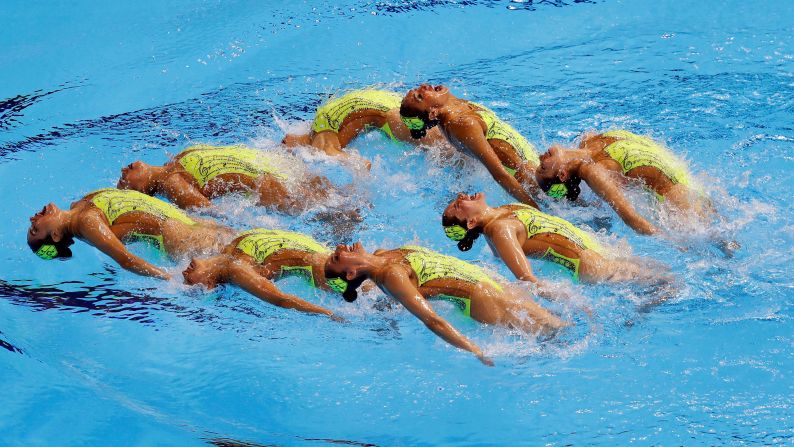 Team Mexico competes during 18th FINA World Championships in South Korea.