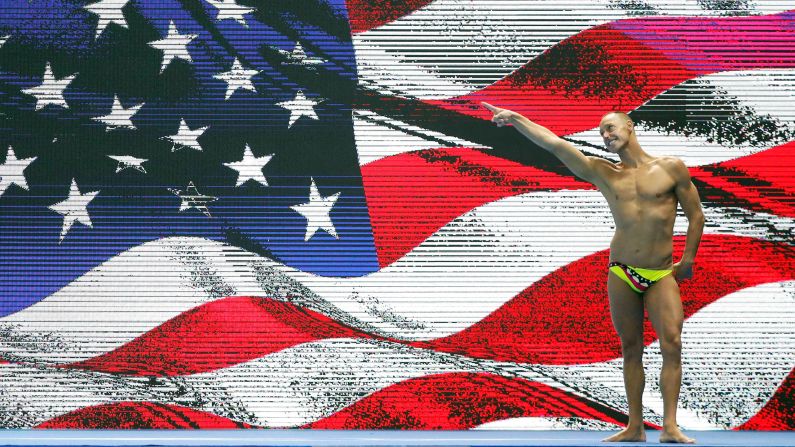 Bill May of the US competes during the 2019 FINA World Championships in Gwangju, South Korea.