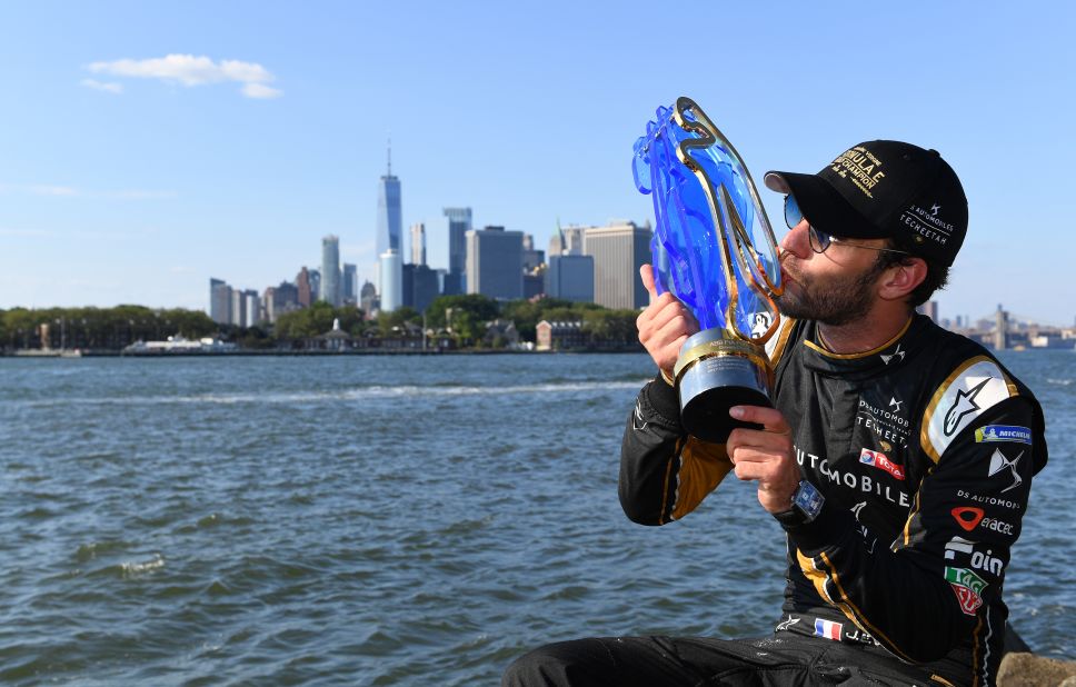 Frenchman Jean-Eric Vergne became the first double champion in the sport's history, defending the title he won last season thanks to three race victories.