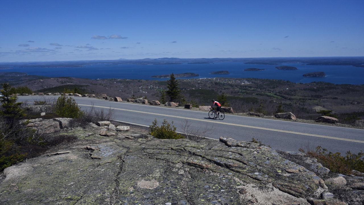 <strong>Bicycling in Acadia National Park (Maine):</strong> Reward yourself with stunning Atlantic Oceans views after tackling the carriage roads of Acadia.