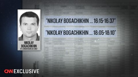 Nikolay Bogachikhin, London bureau chief for the Kremlin-controlled news outlet RT, visited Julian Assange at the embassy twice in June 2016, according to visitor logs obtained by CNN.