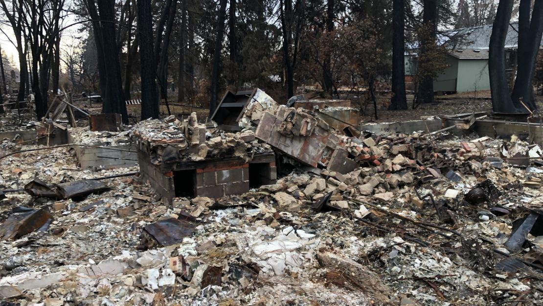 The Sinclaire family's house was destroyed in the Camp Fire.