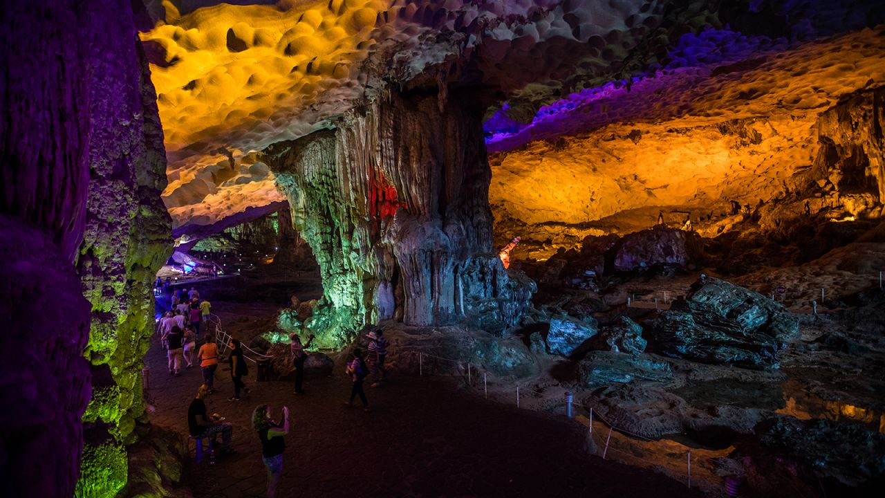 <strong>Sung Sot:</strong> Located on Bo Hon Island within Halong Bay, Sung Sot -- also known as Surprise Cave -- was first discovered in 1901 by French explorers.